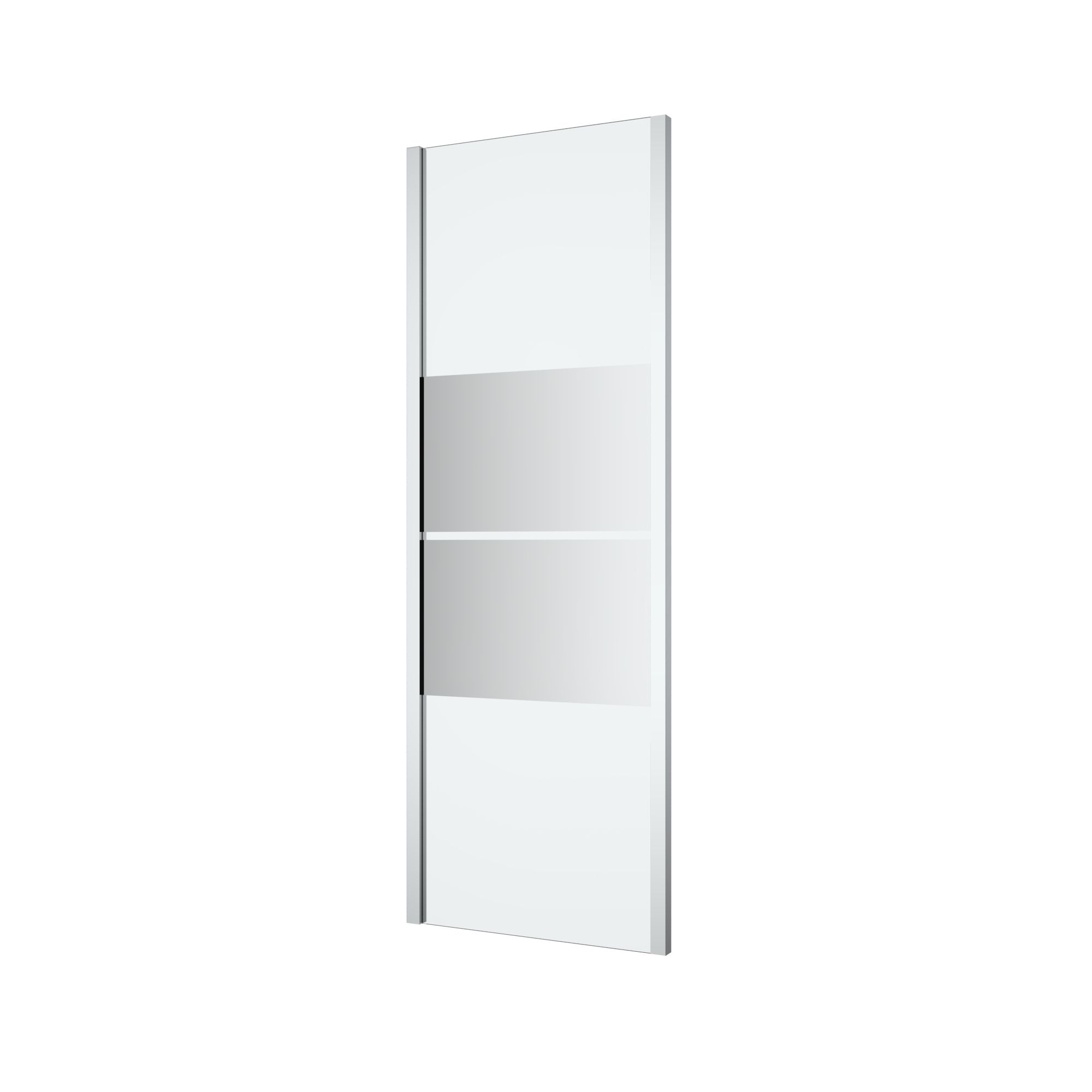 GoodHome Ledava Framed Mirror Fixed Side End panel (H)195cm (W)70cm