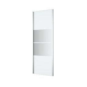 GoodHome Ledava Framed Mirror Fixed Side End panel (H)195cm (W)70cm