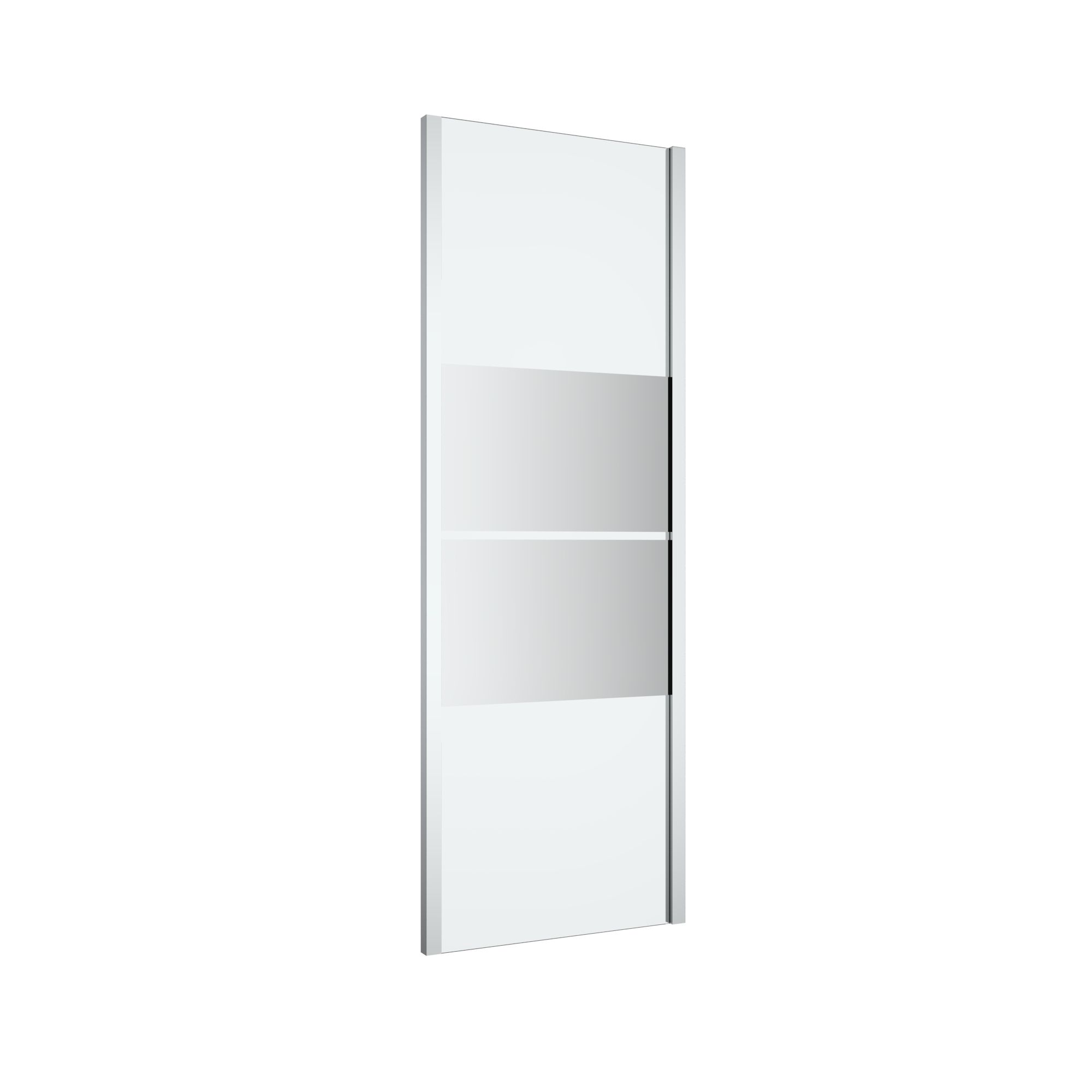 GoodHome Ledava Framed Mirror Fixed Side End panel (H)195cm (W)70cm