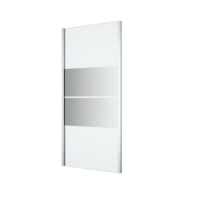 GoodHome Ledava Framed Mirror Fixed Side End panel (H)195cm (W)90cm
