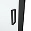 GoodHome Ledava Minimal frame Black Clear glass Pivot Shower Door (H)195cm (W)90cm