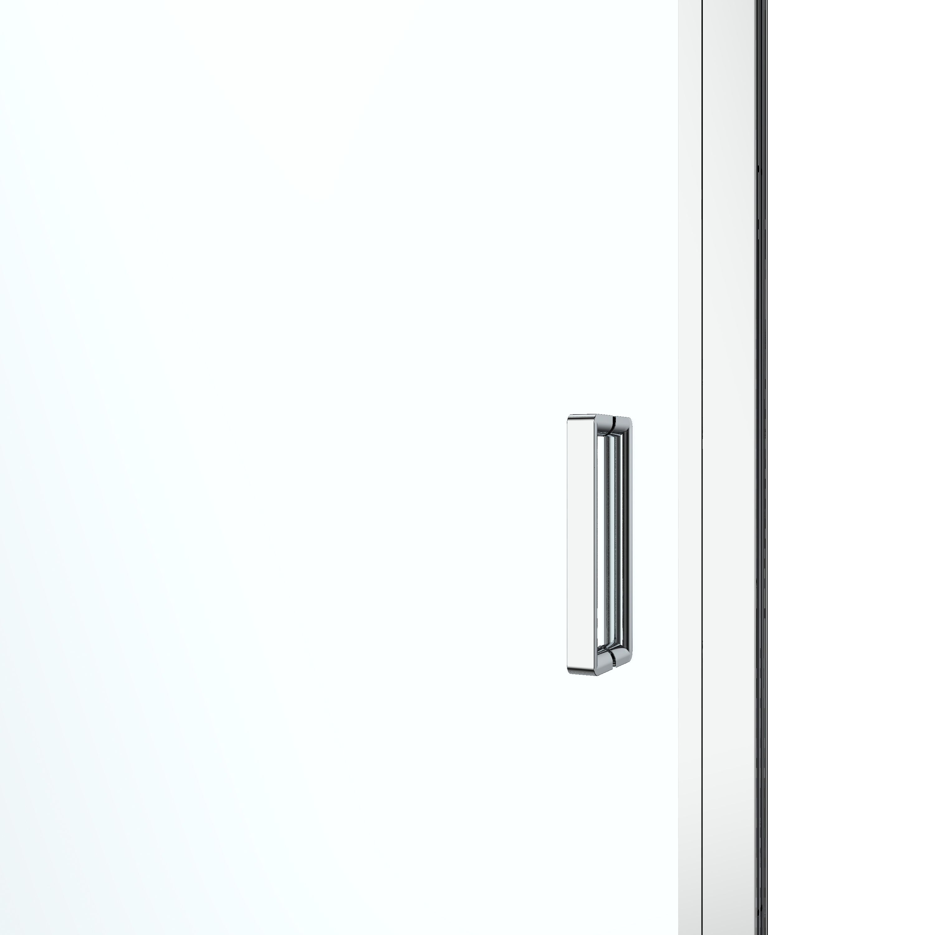 GoodHome Ledava Minimal frame Chrome effect Clear glass Pivot Shower door (H)195cm (W)76cm