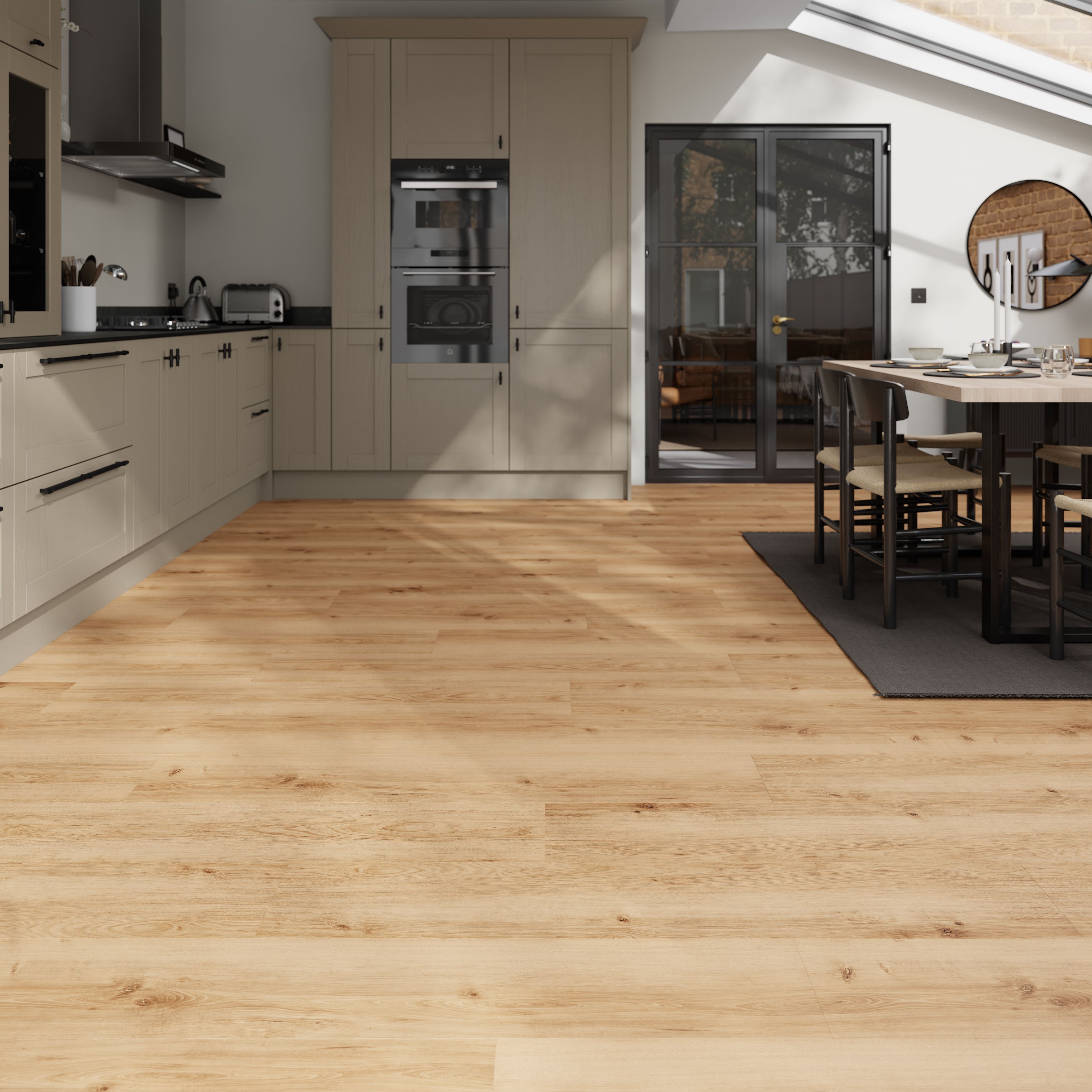 Ledbury Natural Light oak effect Structured Laminate Flooring 2.16m²