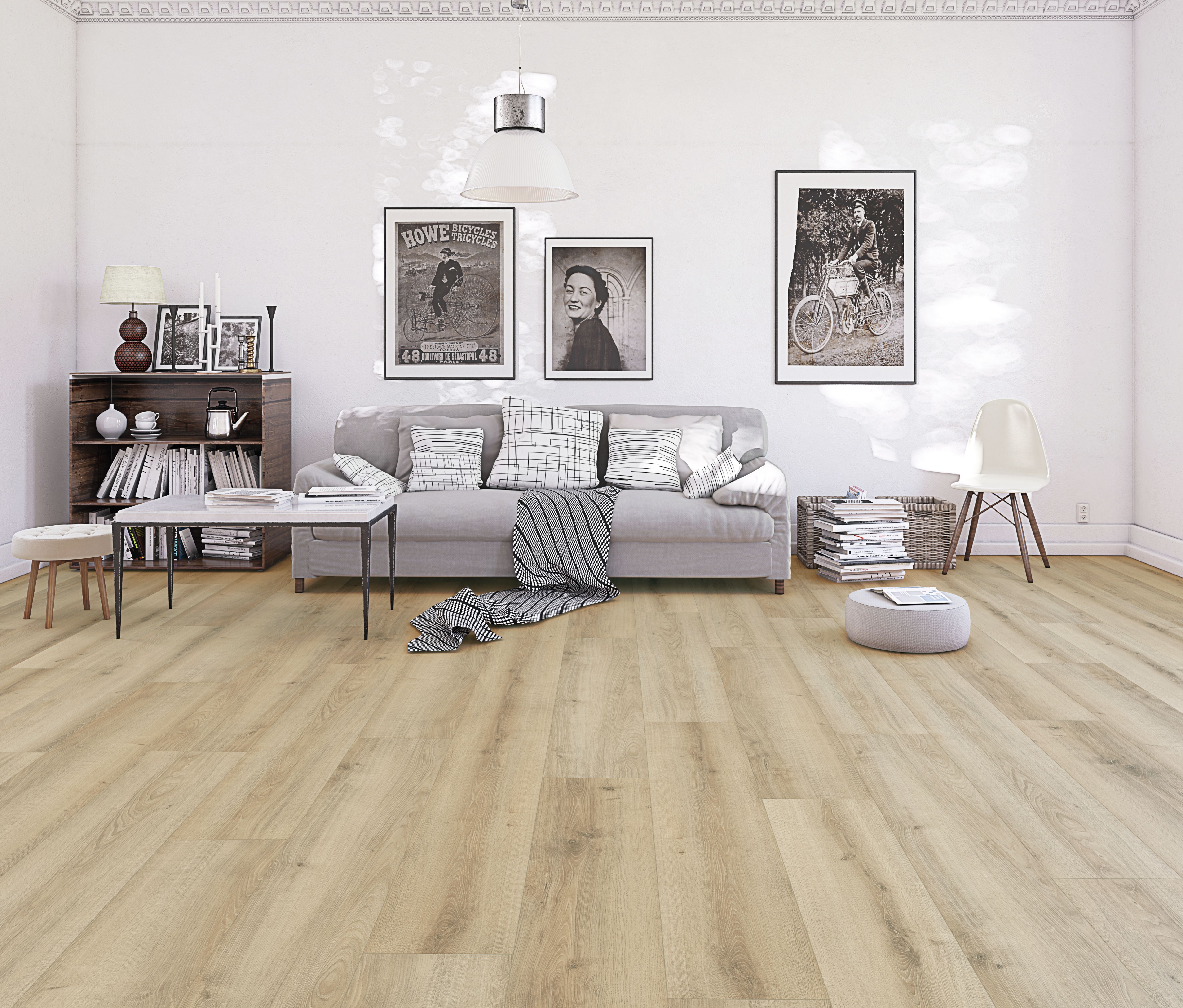 GoodHome Ledbury Wood planks Oak effect Laminate Flooring, 1.799m²