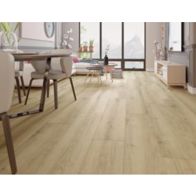 GoodHome Ledbury Wood planks Oak effect Laminate Flooring, 1.799m²