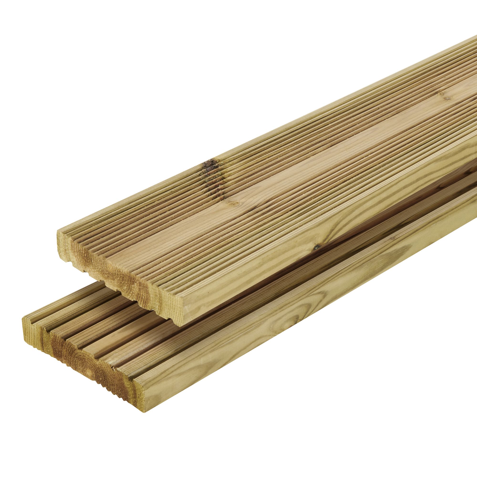 GoodHome Lemhi Green Pine Deck board (L)3.6m (W)144mm (T)27mm