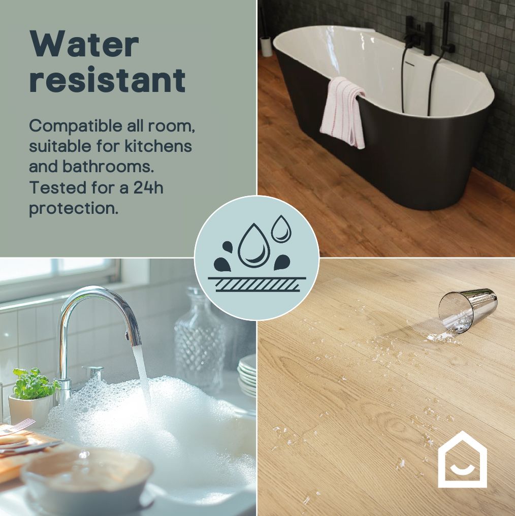 GoodHome Leominster Natural wood effect Structured Laminate Flooring, 1.99m²