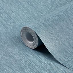 GoodHome Lery Blue grey Pleated Glitter effect Textured Wallpaper