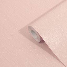 GoodHome Lery Pink Pleated Glitter effect Textured Wallpaper Sample