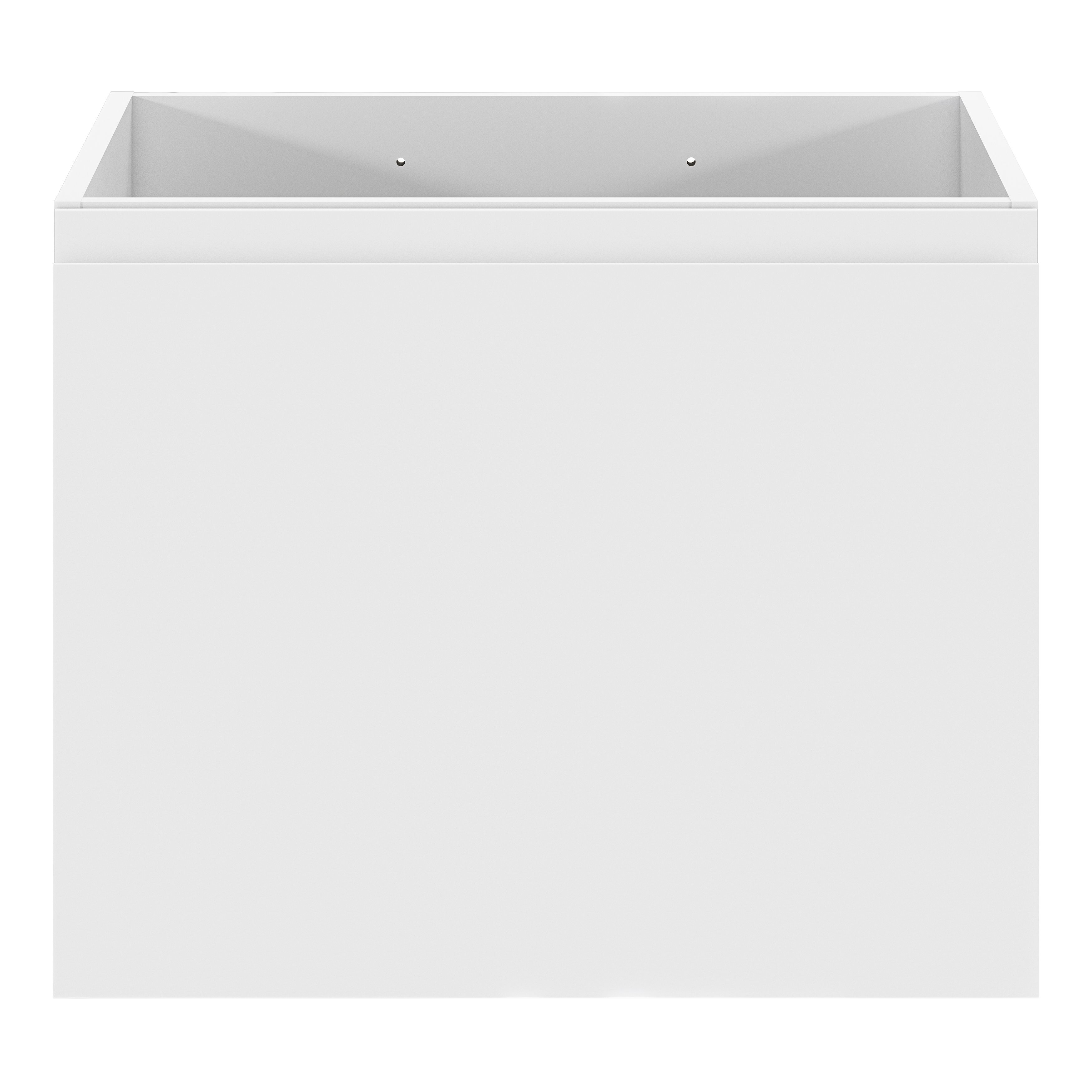 GoodHome Levanna Compact Matt White Single Wall-mounted Bathroom Cabinet (H) 480mm (W) 600mm