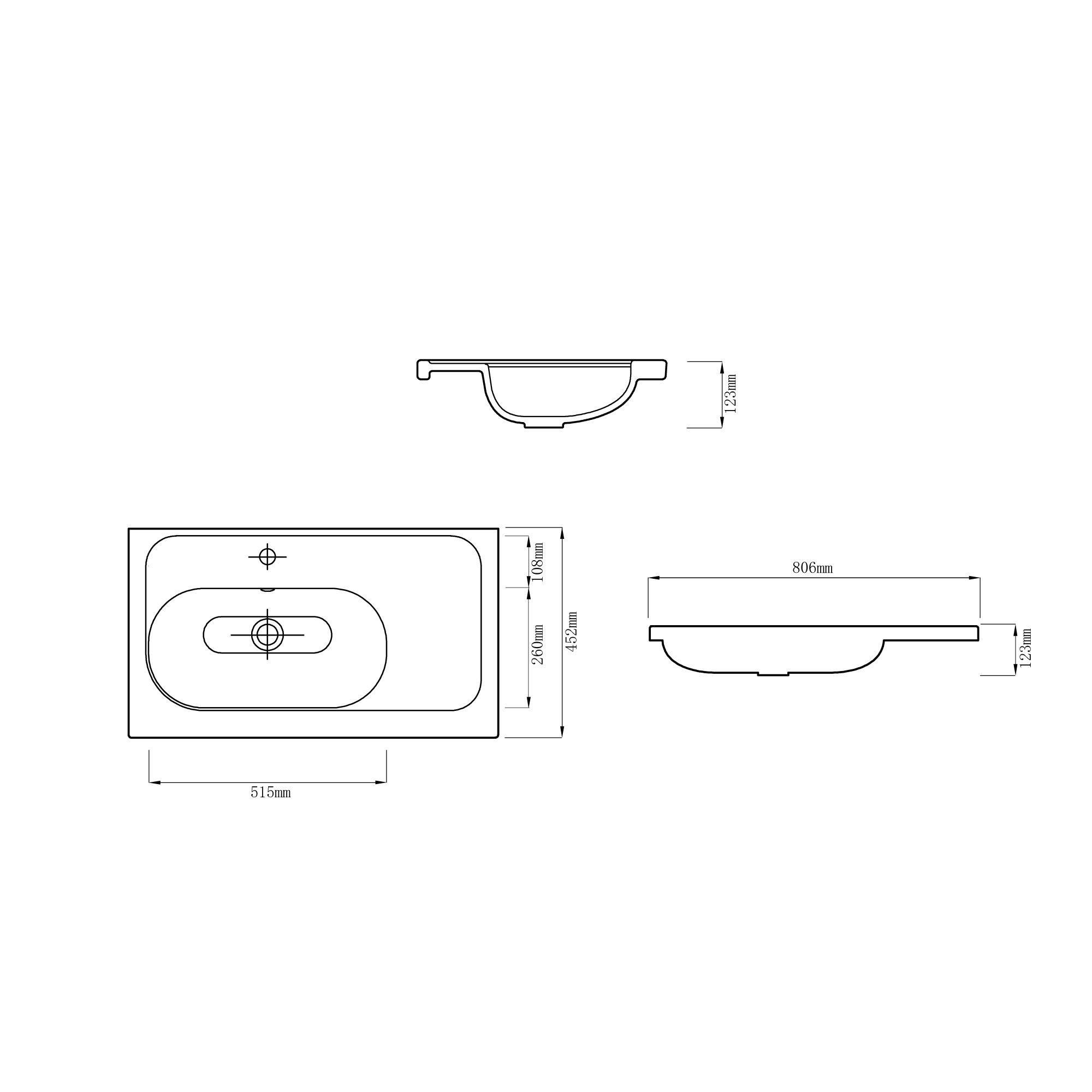 GoodHome Levanna Matt Dark grey Freestanding Vanity unit & basin set (W)800mm (H)850mm