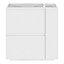 GoodHome Levanna Matt White Freestanding Bathroom Cabinet (H) 850mm (W) 800mm