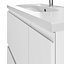 GoodHome Levanna Matt White Freestanding Bathroom Cabinet (H) 850mm (W) 800mm