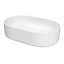 GoodHome Levanna Slim Gloss White Oblong Counter top Basin (W)48cm