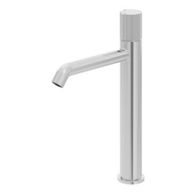 GoodHome Levanna XL Gloss Chrome effect Round Deck-mounted Manual Basin Mixer Tap