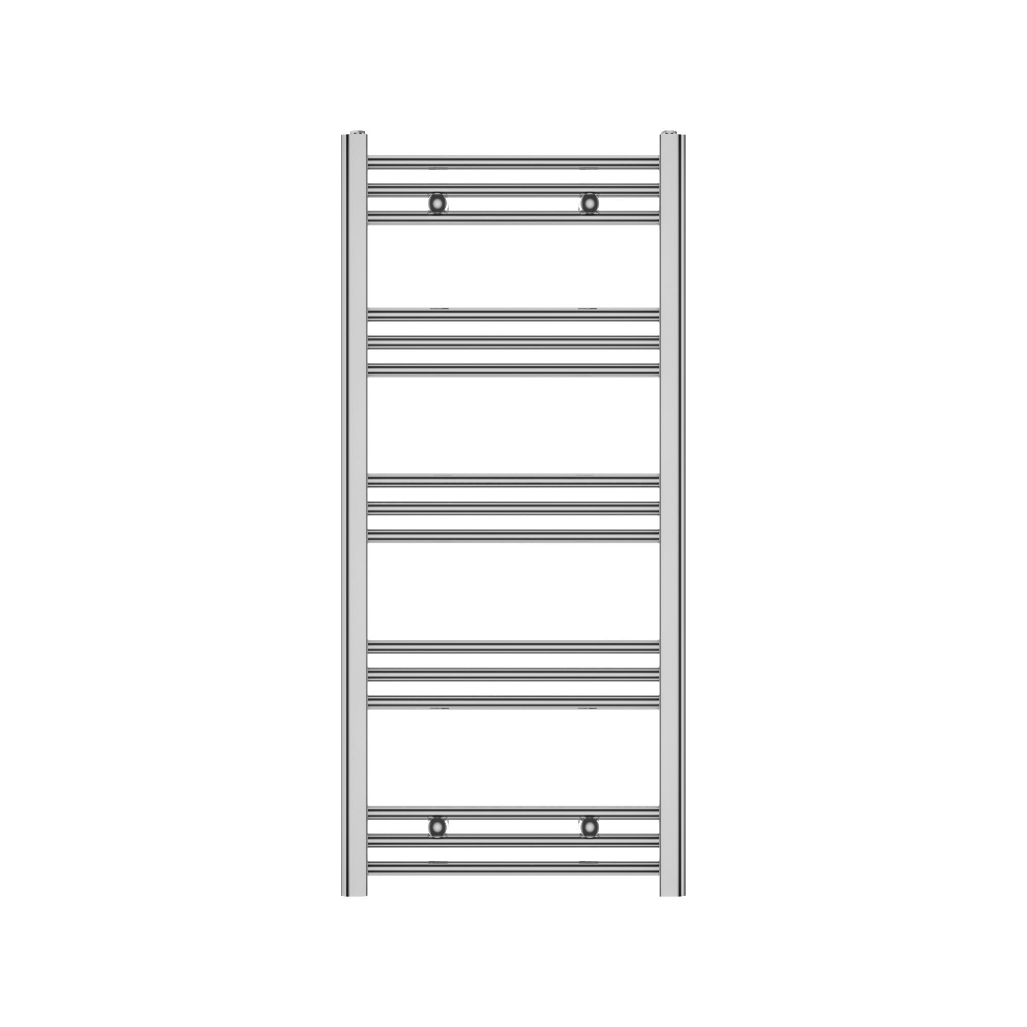 GoodHome Leyburn Chrome effect 979BTU Vertical Towel radiator (W)500mm x (H)1100mm