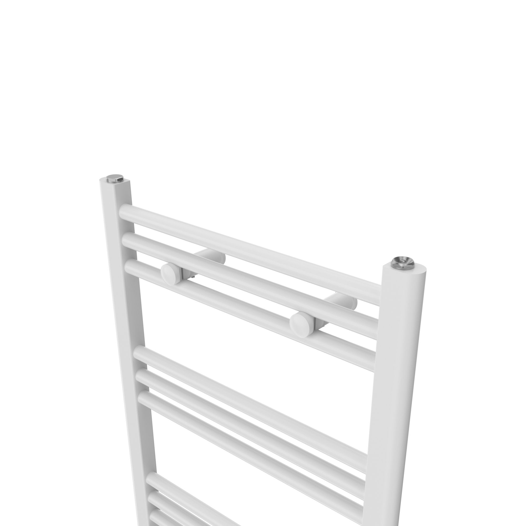 GoodHome Leyburn, White Vertical Flat Towel radiator (W)500mm x (H)1100mm