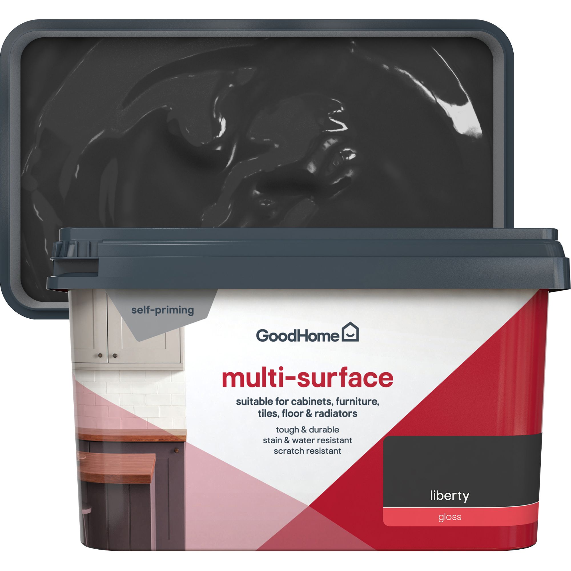 GoodHome Liberty Gloss Multi-surface paint, 2L