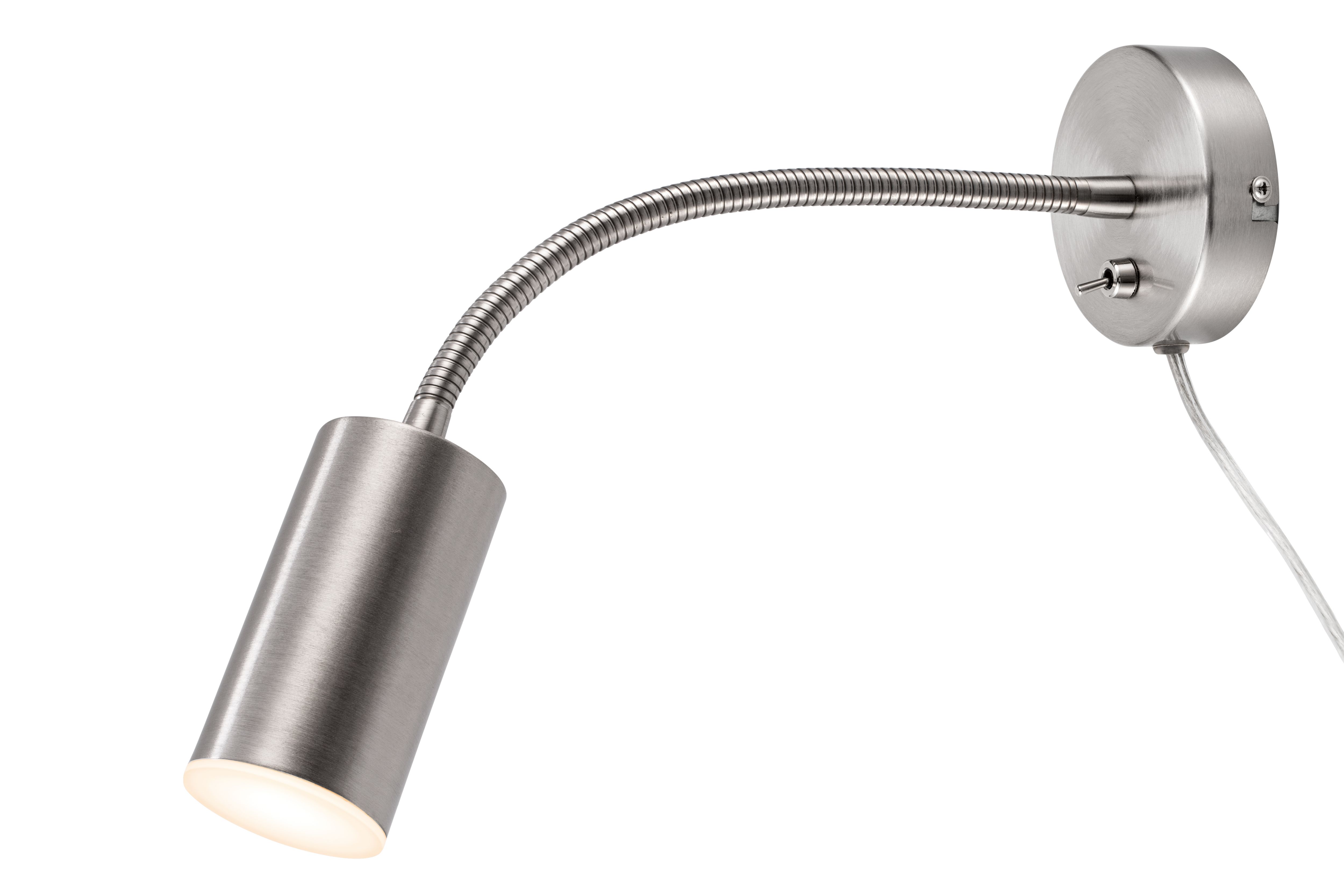GoodHome Lignit Chrome effect Plug-in Wall light