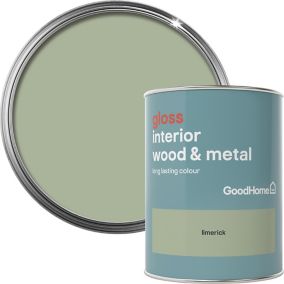 GoodHome Limerick Gloss Metal & wood paint, 750ml