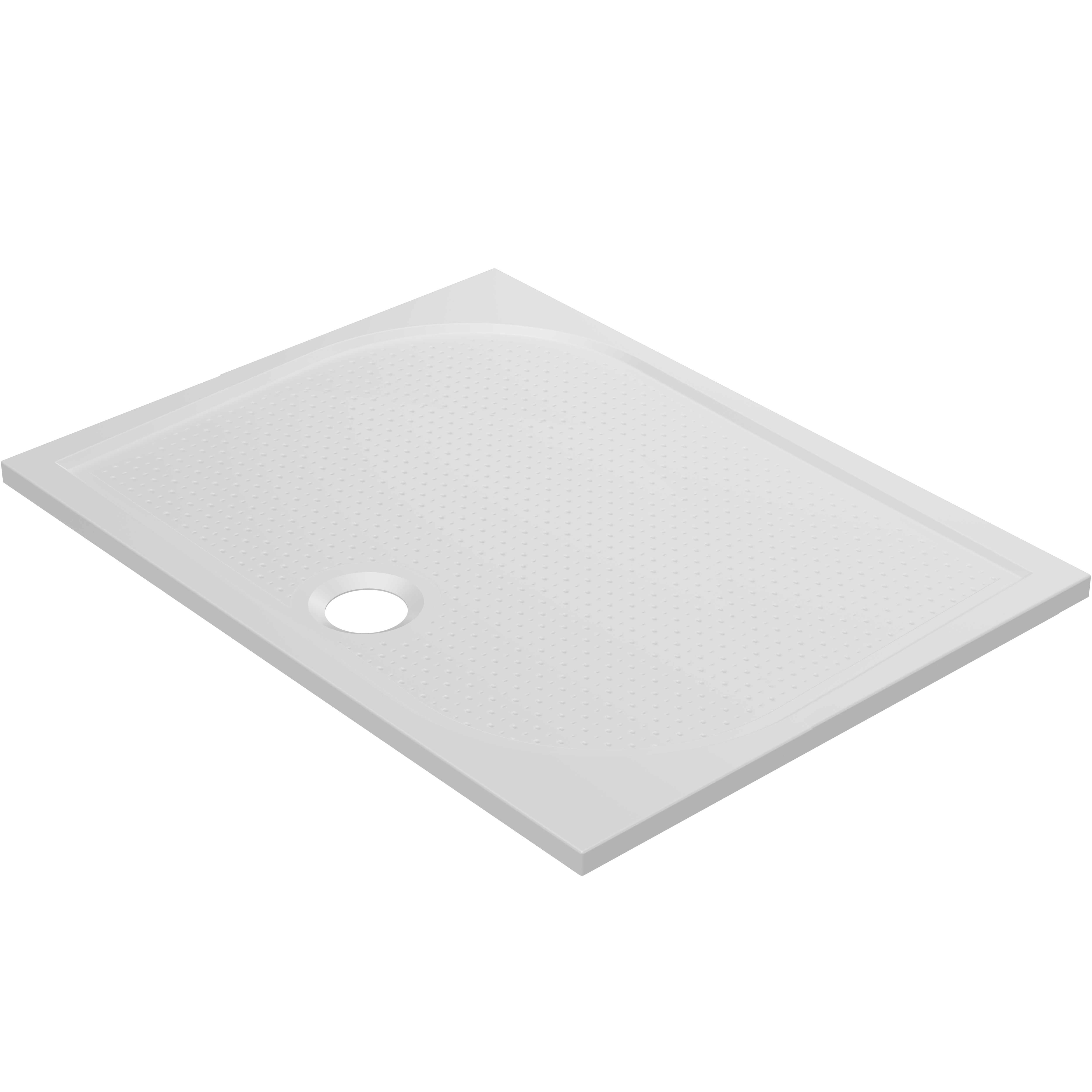 GoodHome Limski Gloss White Rectangular Reversible drainer Shower tray (L)900mm (W)1000mm (H) 28mm