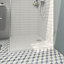 GoodHome Limski Gloss White Rectangular Reversible drainer Shower tray (L)900mm (W)1000mm
