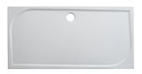 GoodHome Limski Rectangular Shower tray (L)800mm (W)1600mm (H)28mm