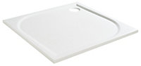 GoodHome Limski Rectangular Shower tray (L)900mm (W)900mm (H)28mm
