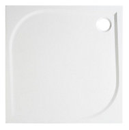 GoodHome Limski Square Shower tray (L)800mm (W)800mm (H)28mm