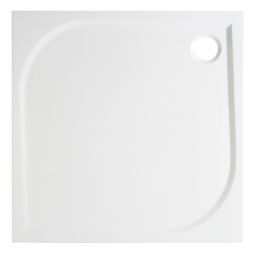 GoodHome Limski Square Shower tray (L)800mm (W)800mm (H)28mm