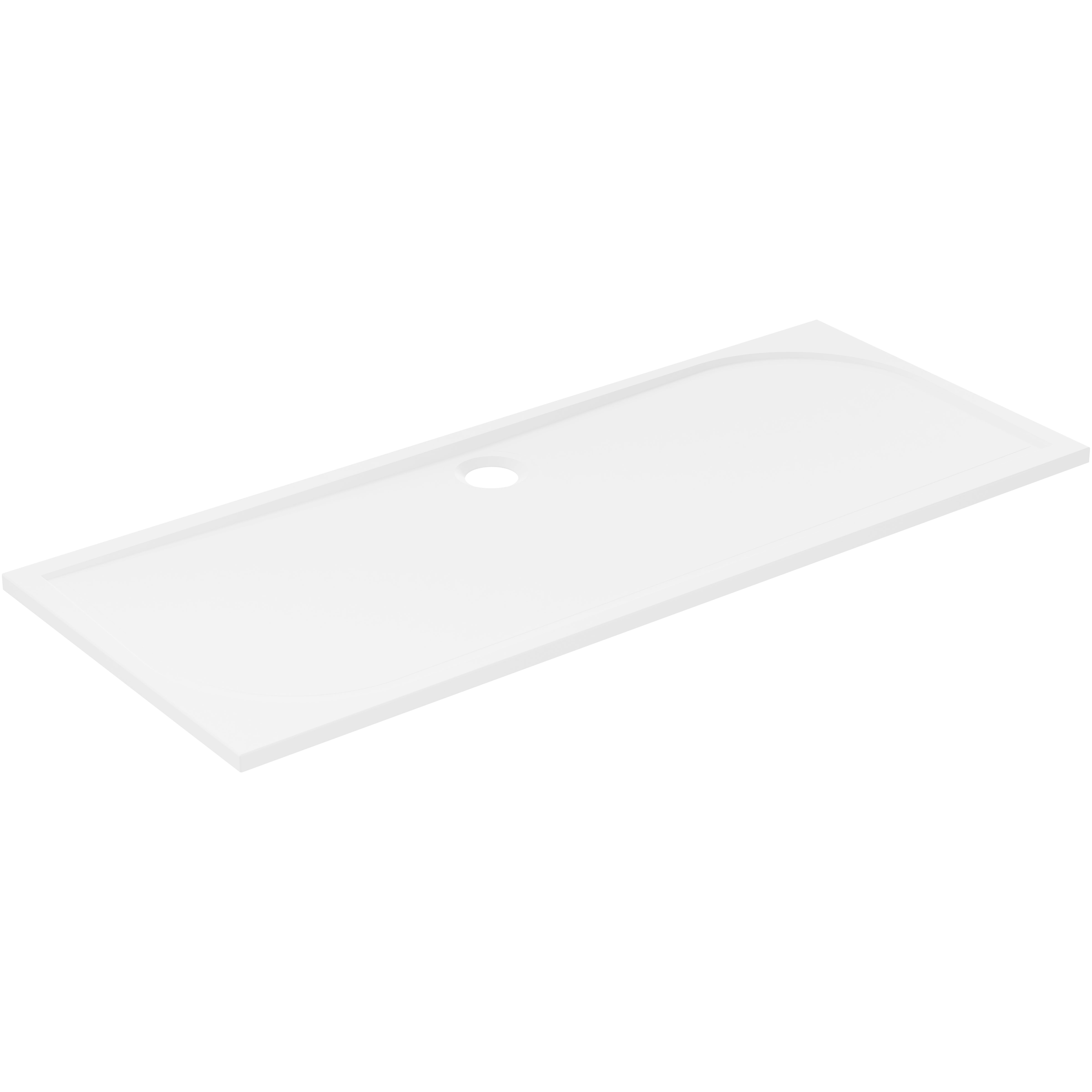 GoodHome Limski White Rectangular Centre drain Shower tray (L)1700mm (W)700mm (H) 27mm