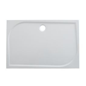 GoodHome Limski White Rectangular Shower tray (L)1200mm (W)760mm (H) 28mm