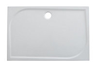 GoodHome Limski White Rectangular Shower tray (L)1200mm (W)760mm