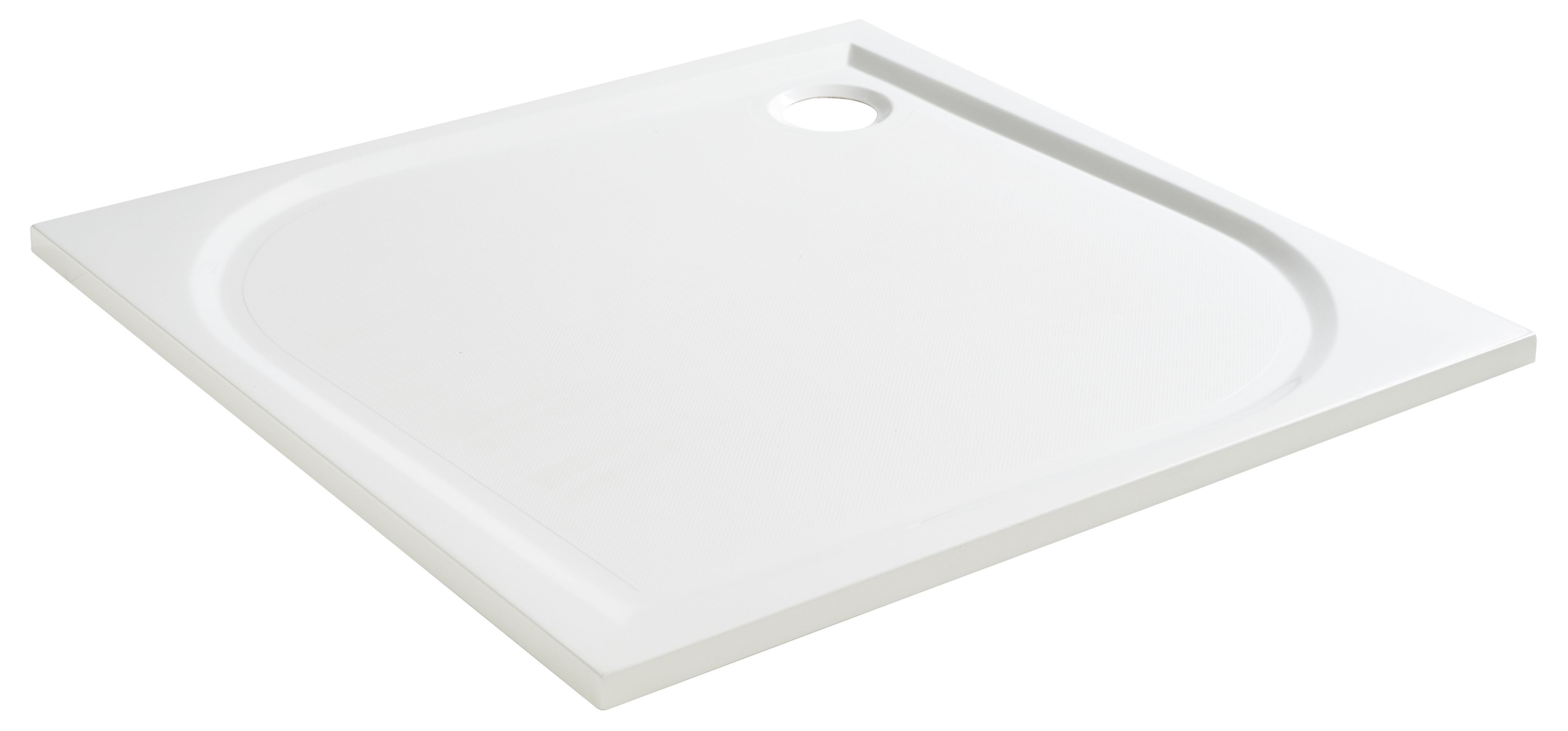 GoodHome Limski White Square Shower tray (L)900mm (W)900mm