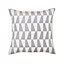 GoodHome Lindi Geometric Grey & white Cushion (L)45cm x (W)45cm