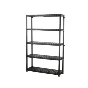 GoodHome Links 5 shelf Plastic Shelving unit (H)1850mm (W)1200mm (D)400mm