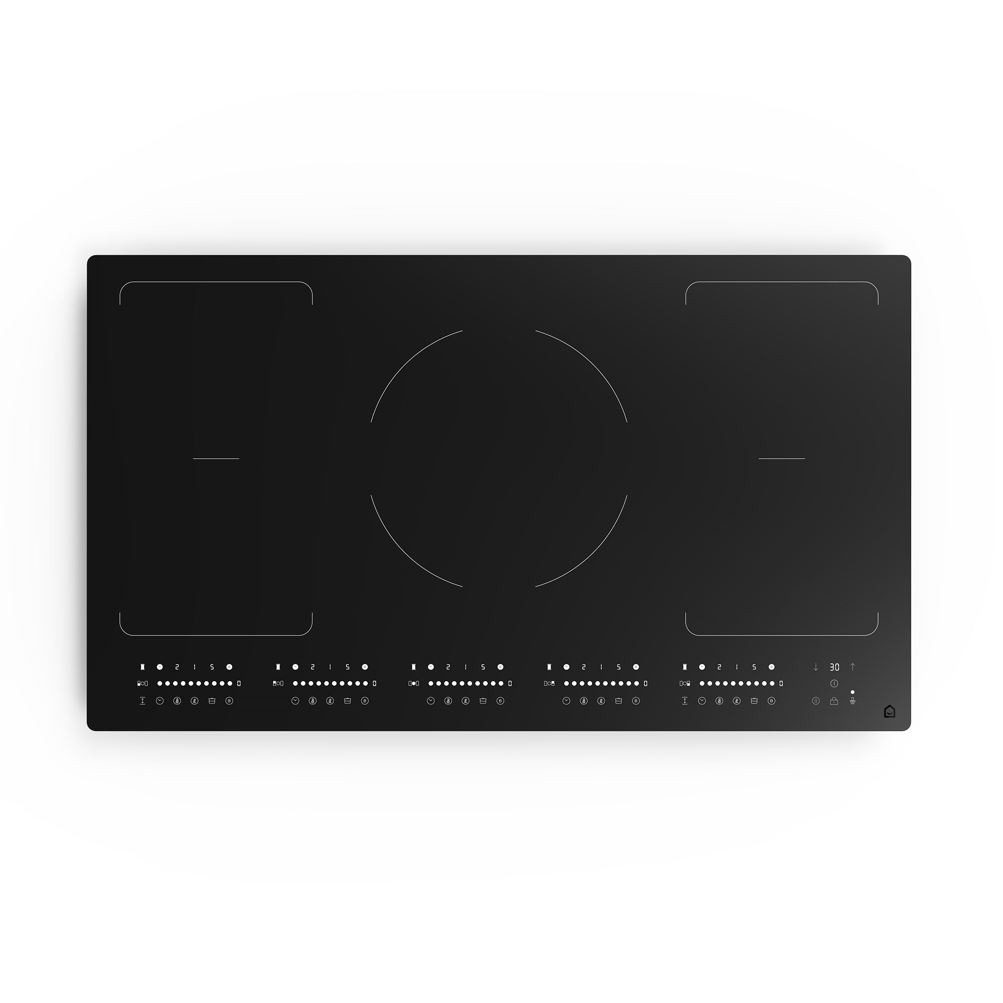 GoodHome Linksense GH5ZFXLK90 90cm Induction Hob - Black