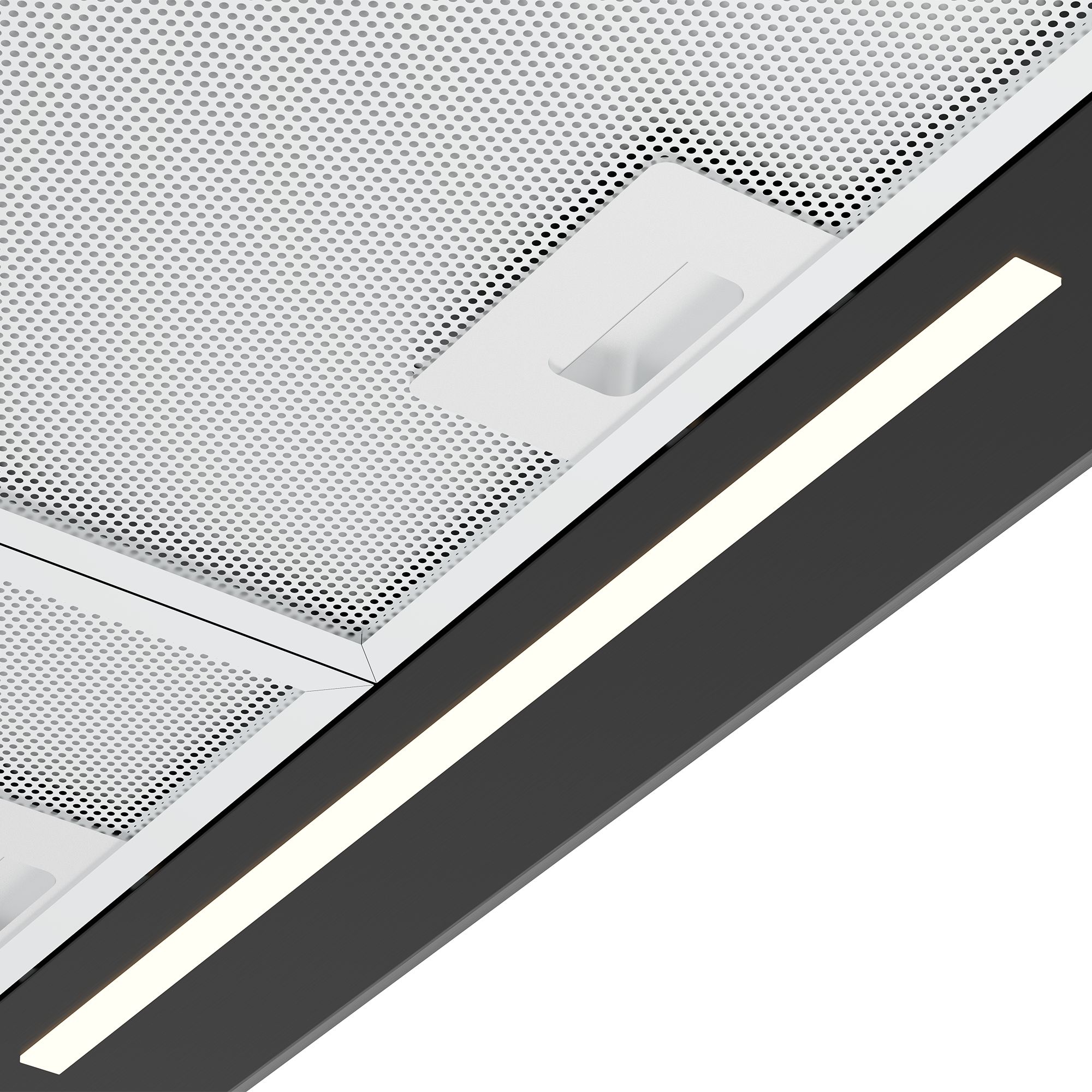 GoodHome LinkSense GHCH60LKBL Black steel & glass Chimney Cooker hood (W)59.8cm - Matt black