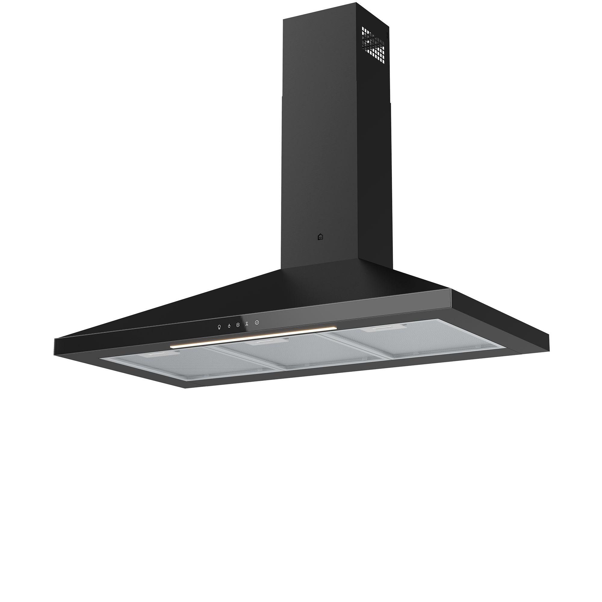 Black cooker deals extractor fan