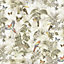 GoodHome Lipia Multicolour Glitter & mica effect Jungle Textured Wallpaper