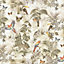 GoodHome Lipia Multicolour Jungle Glitter & mica effect Textured Wallpaper Sample