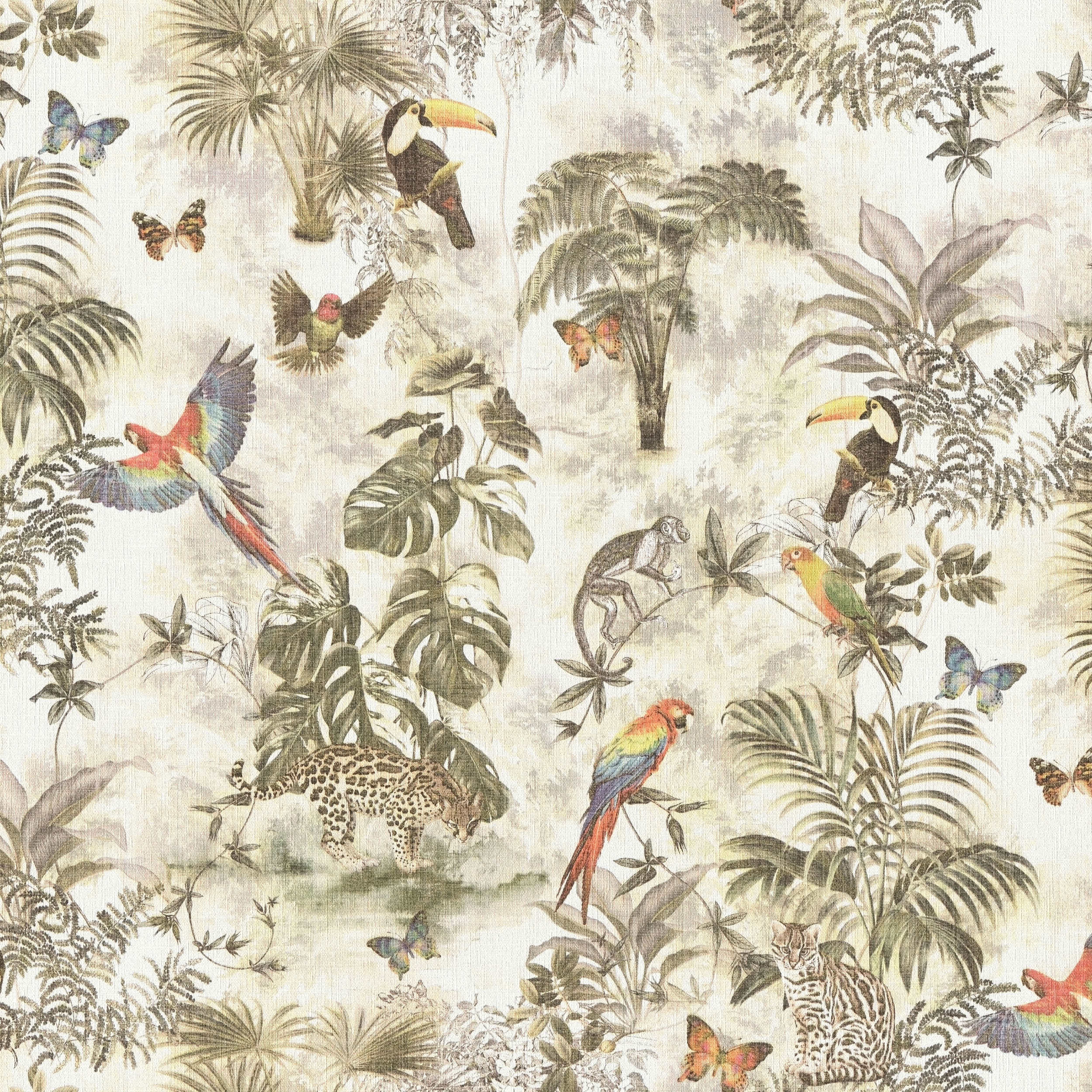 GoodHome Lipia Multicolour Jungle Glitter & mica effect Textured