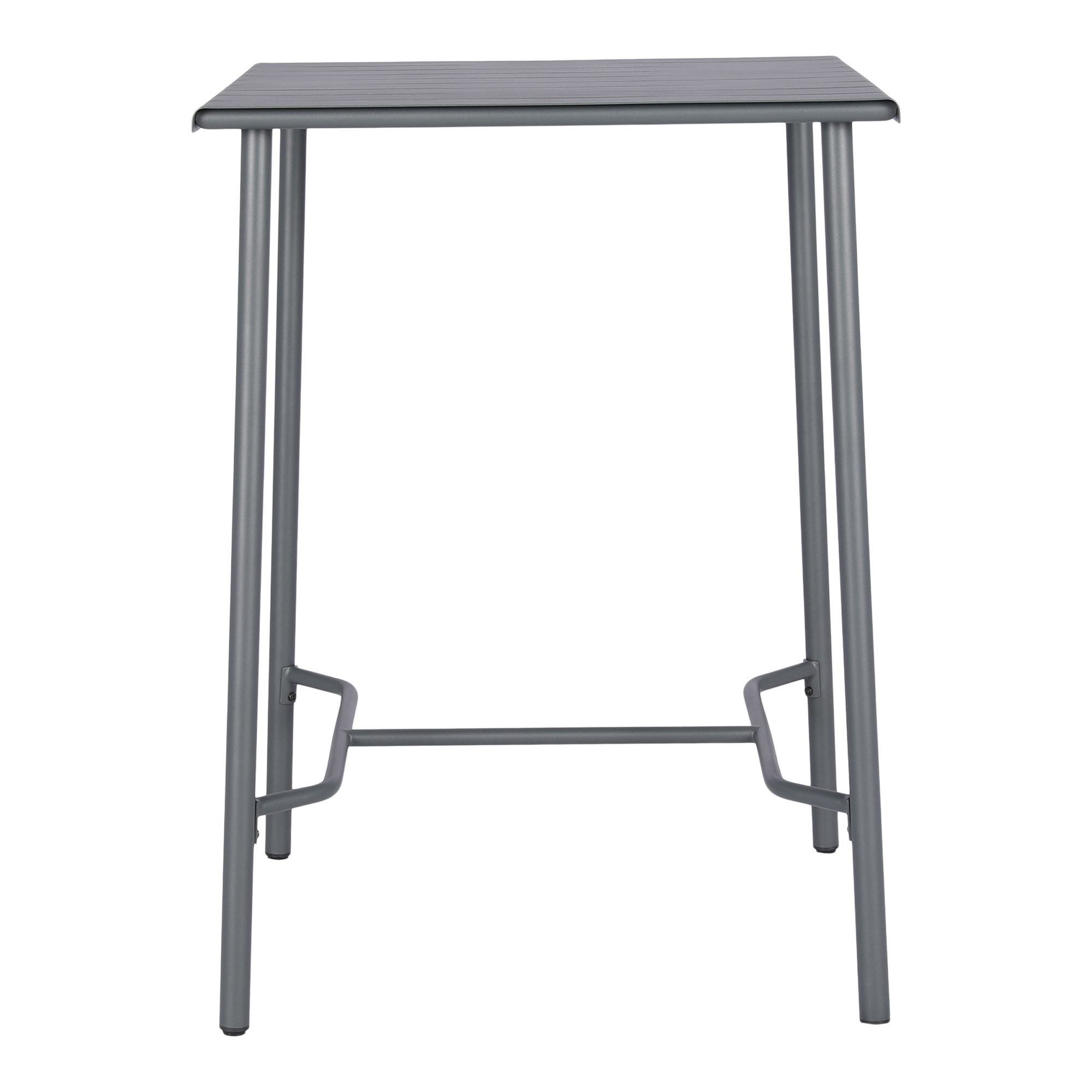 GoodHome Lithari Grey Metal 2 seater Square Cocktail table