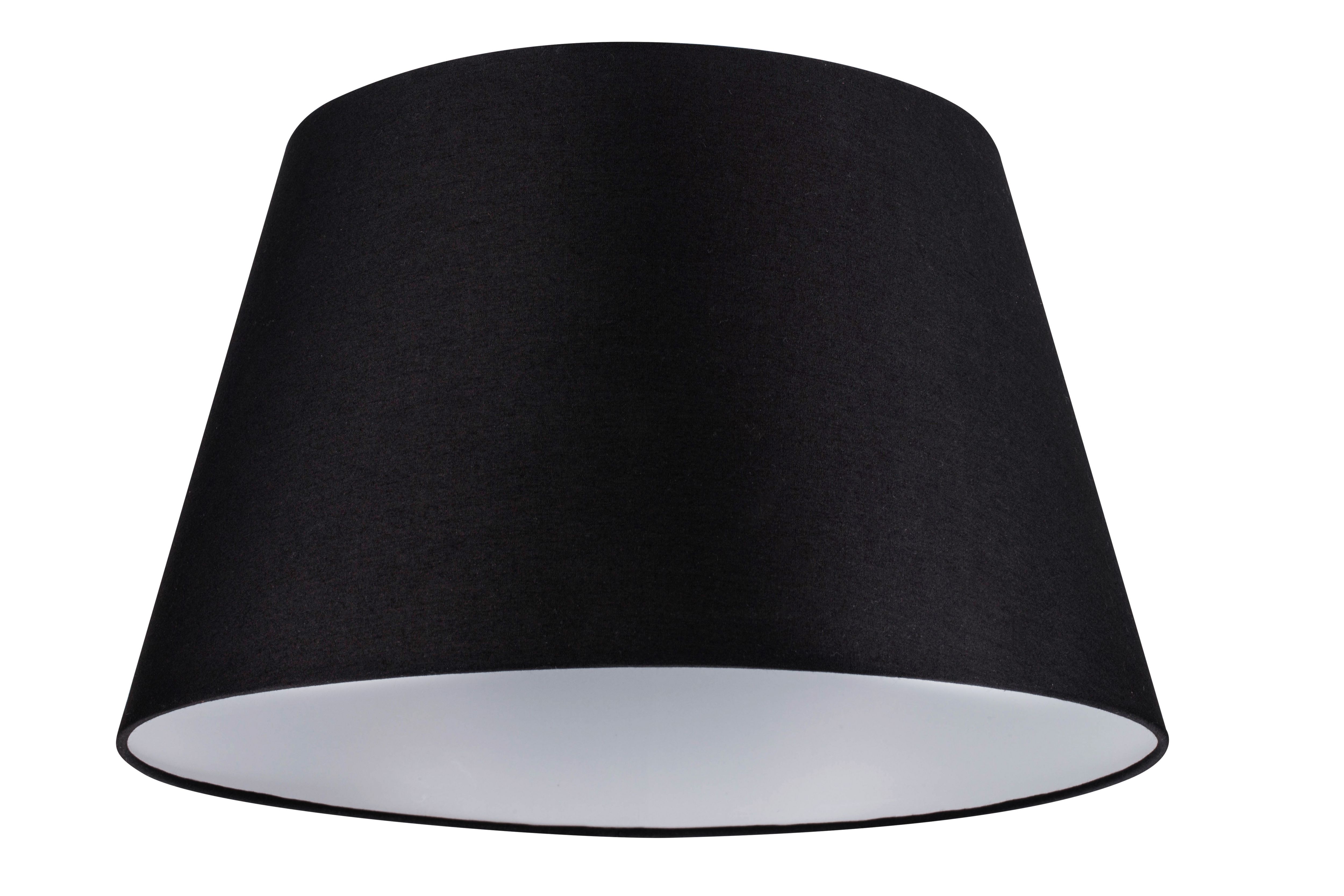 GoodHome Lokombi Charcoal Fabric dyed Conical Light shade (D)40cm