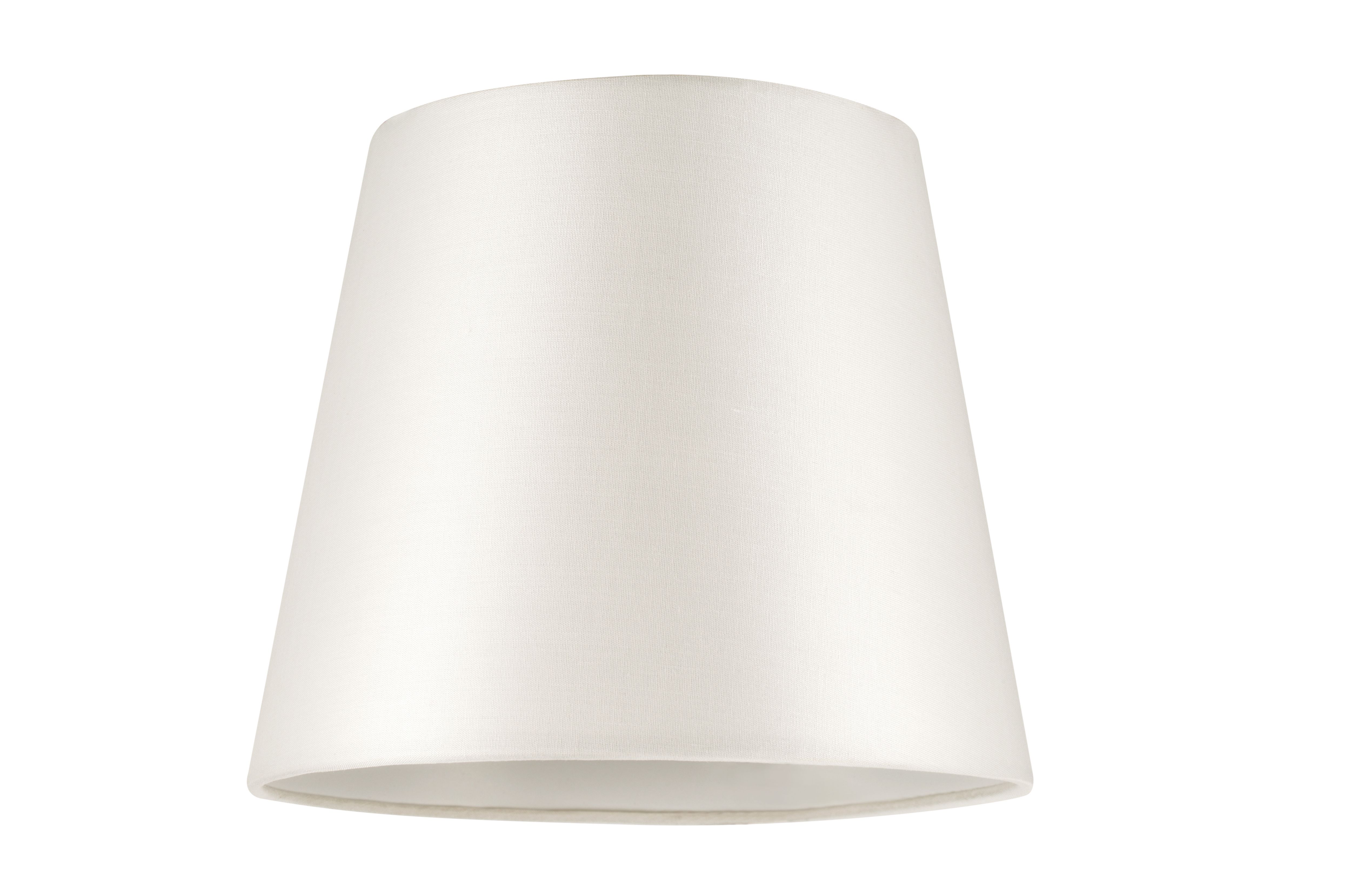 GoodHome Lokombi Cream Fabric dyed Conical Light shade (D)20cm