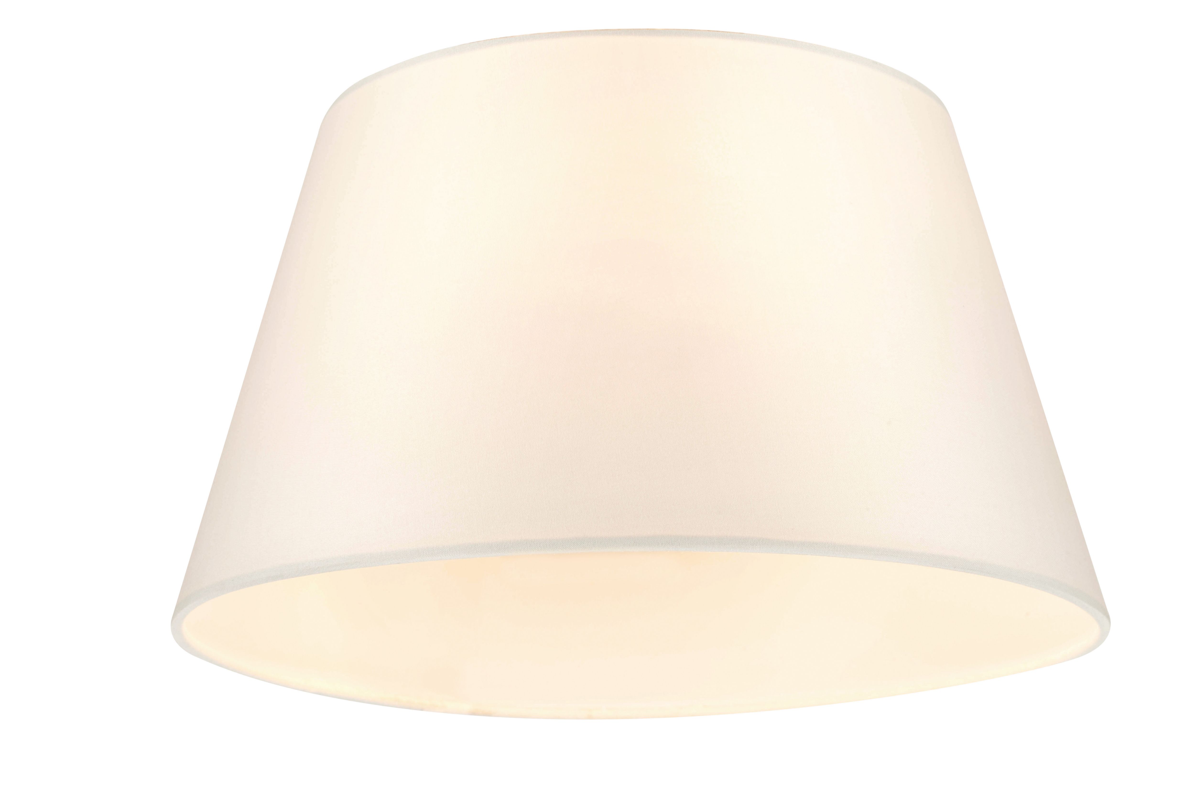 GoodHome Lokombi Cream Fabric dyed Conical Light shade (D)30cm