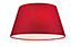 GoodHome Lokombi Dark red Fabric dyed Light shade (D)30cm