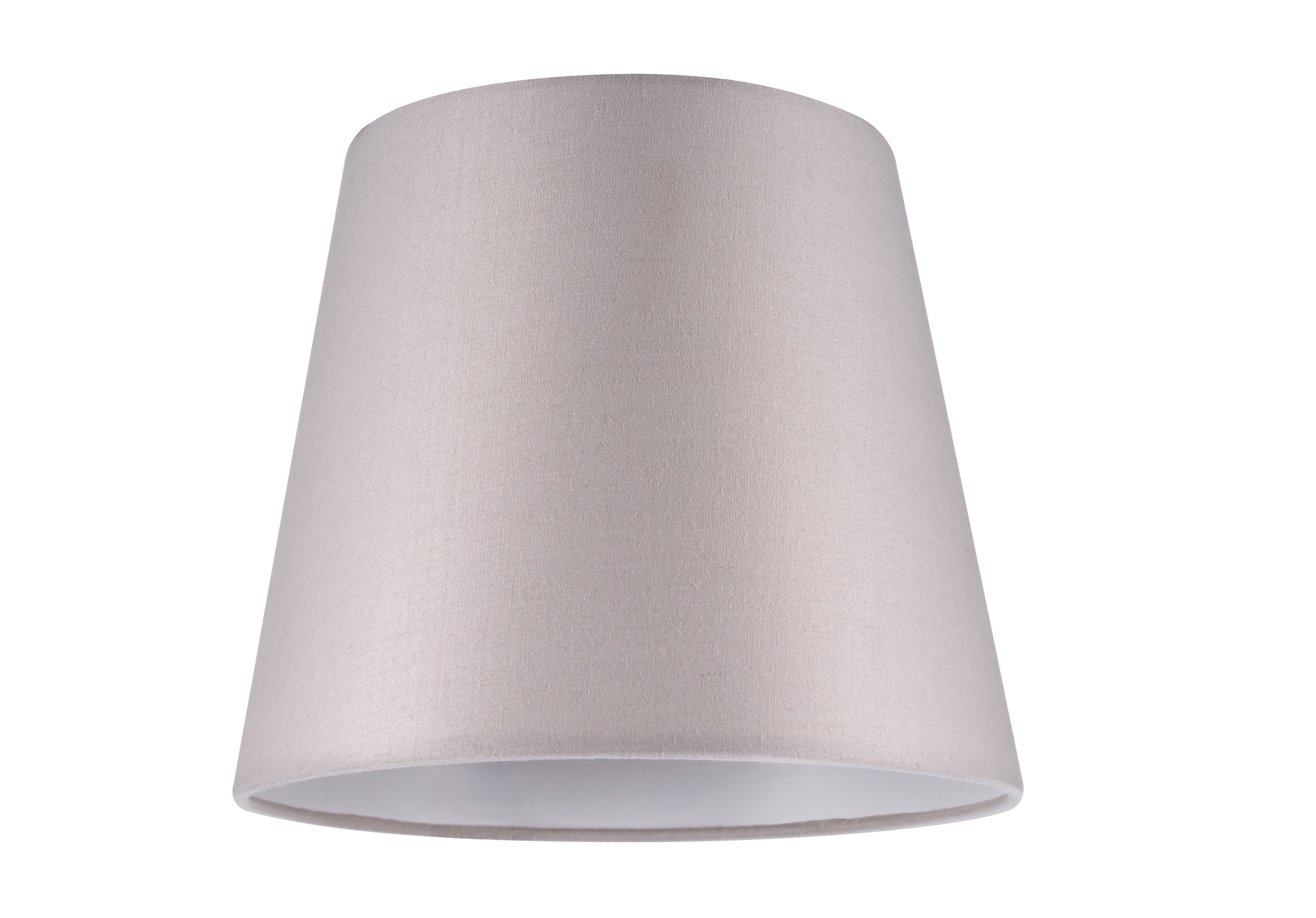 GoodHome Lokombi Light grey Fabric dyed Conical Light shade (D)20cm