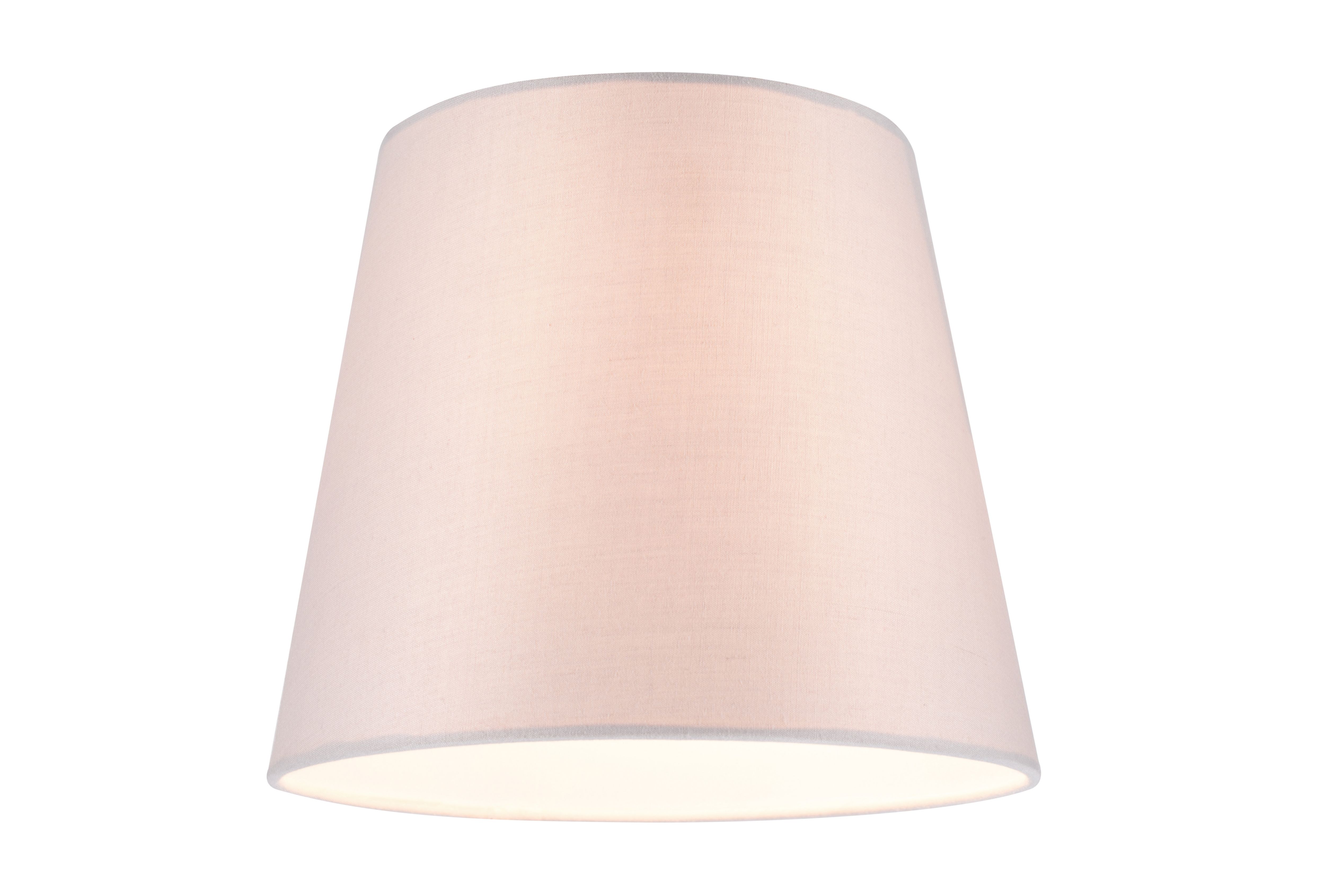 GoodHome Lokombi Light grey Fabric dyed Conical Light shade (D)20cm