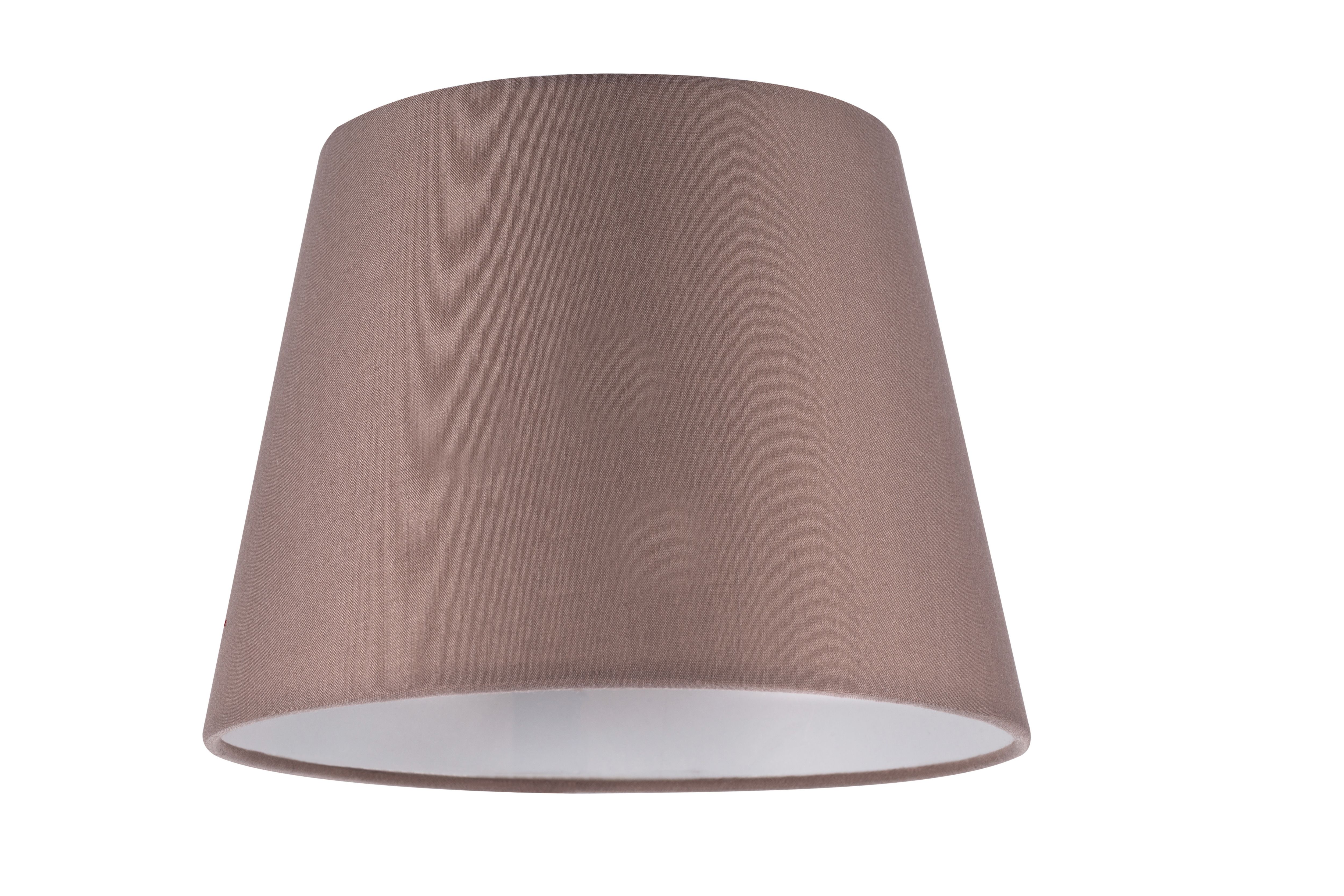 GoodHome Lokombi Taupe Fabric dyed Conical Light shade (D)20cm
